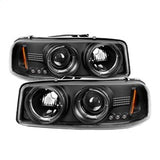 Projector Headlights - LED Halo - Black (5009357)