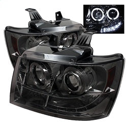 Spyder Phares à projecteur halo à DEL — fumé — pour certains véhicules Chevrolet (5009661)