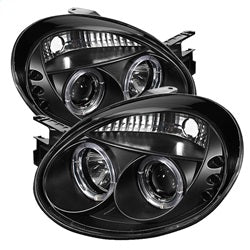 Spyder Phares à projecteur halo à DEL — noir — 2003-2005 Dodge Neon (5009920)