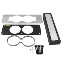 AutoMeter Gauge Cage, Dual, 2-5/8", Black, Mustang 87-93 Fox