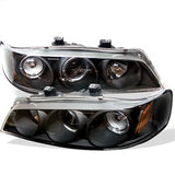 Projector Headlights - LED Halo - Amber Reflector - Black (5010698)