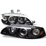 Projector Headlights - LED Halo - Amber Reflector - Black (5010841)
