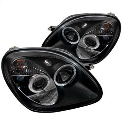 Spyder Phares à projecteur halo à DEL — noir — pour certains véhicules Mercedes-Benz (5011190)