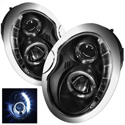 Spyder Phares à projecteur feux de jour — noir — 2002-2006 Mini Cooper (5011336)