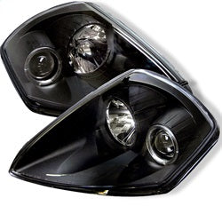 Spyder Phares à projecteur halo à DEL — noir — 2000-2005 Mitsubishi Eclipse (5011374)