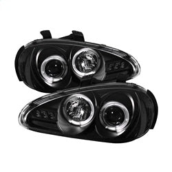 Spyder Phares à projecteur halo à DEL — noir — 1992-1996 Mazda MX-3 (5011503)