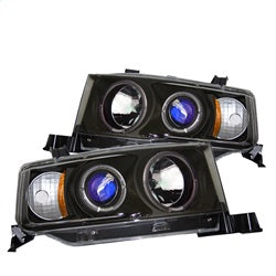 Spyder Phares à projecteur halo à DEL — noir — 2004-2006 Scion xB (5011893)