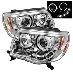 Spyder Projector Headlights - LED Halo - Chrome — 2005-2011 Toyota Tacoma (5011923)