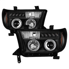 Spyder Projector Headlights - Eliminates AFS function - LED Halo - Black — for select Toyota vehicles (5012029)