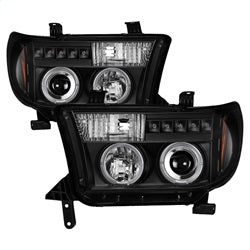 Spyder Projector Headlights - Eliminates AFS function - LED Halo - Black — for select Toyota vehicles (5012029)