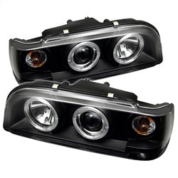 Spyder Projector Headlights - LED Halo - Black — 1993-1997 Volvo 850 (5012289)