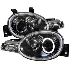 Spyder Phares à projecteur halo à DEL — noir — pour certains véhicules Dodge et Plymouth (5017420)