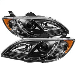 Spyder Phares à projecteur feux de jour — noir — 2004-2008 Mazda 3 (5017451)