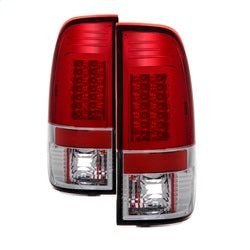 Spyder Feux arrière à DEL - version 2 - rouge transparent — 1997-2003 Ford F-150 Styleside, 1999-2007 Ford F-250/F-350/F-450/F-550 Super Duty (5029140)