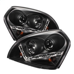 Spyder Phares à projecteur feux de jour — noir — 2005-2009 Hyundai Tucson (5029447)