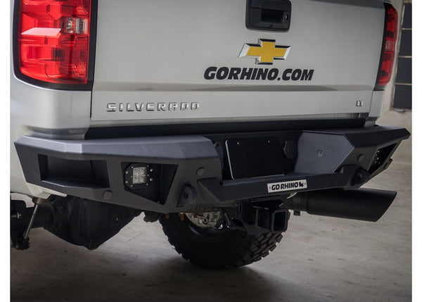Go Rhino Rear Bumper — 2011-2014 Chevy Silverado 2500