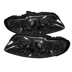 Spyder Projector Headlights - LED Halo - Smoke — 2004-2006 Pontiac GTO (5034007)