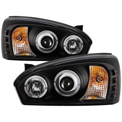 Spyder Phares à projecteur halo à DEL feux de jour — noir — 2004-2007 Chevrolet Malibu (5042675)