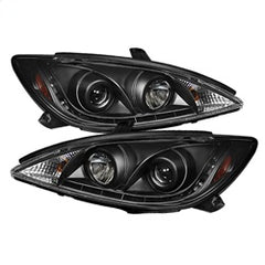 Spyder Phares à projecteur feux de jour — noir — 2002-2006 Toyota Camry (5042798)