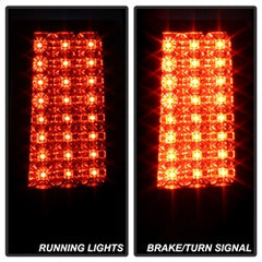 Spyder LED Tail Lights - Black — 2007-2010 Jeep Grand Cherokee (5070197)