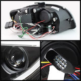 Projector Headlights - Light Tube - DRL - Black (5071842)