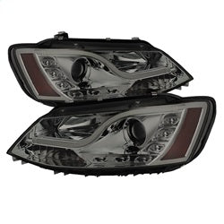 Spyder Projector Headlights - Light Tube - DRL - Smoke