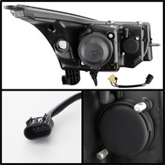 Spyder Projector Headlights - Light Tube - DRL - Black — 2011-2014 Chevrolet Cruze (5074164)