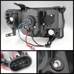 Projector Headlights - DRL - Black (5074225)