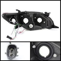 Projector Headlights - DRL LED - Black (5074263)