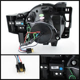 Projector Headlights - 3D DRL LED - Black