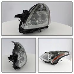 Spyder Projector Headlights - Light Tube DRL - LED Halo - Smoke