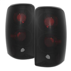 Spyder Euro Style Tail Lights - Black Smoke — for select Chevrolet and GMC vehicles (5077998)