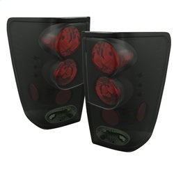 Spyder Euro Style Tail Lights - Black Smoke — 2004-2015 Nissan TITAN (5078223)