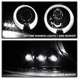 Projector Headlights - LED Halo - Black Smoke (5078292)