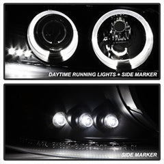 Spyder Projector Headlights - LED Halo - Black Smoke — for select GMC vehicles (5078292)