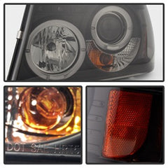 Spyder Phares à projecteur halo à DEL — noir fumé — 2001-2011 Ford Ranger (5078476)