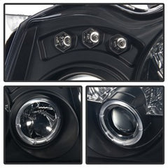 Spyder Projector Headlights - LED Halo - Black Smoke — 2005-2007 Jeep Grand Cherokee (5078551)