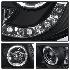 Spyder Projector Headlights - LED Halo - Black Smoke — 2005-2011 Toyota Tacoma (5078650)