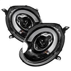 Spyder Phares à projecteur feux de jour — noir — 2007-2012 Mini Cooper (5080608)