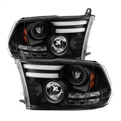 Spyder Projector Headlights - Light Bar DRL - Black — for select Ram trucks (5080912)