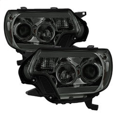 Spyder Projector Headlights - Light Bar DRL - Smoke — 2012-2015 Toyota Tacoma (5081728)