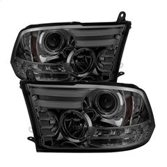 Spyder Projector Headlights - Light Bar DRL - Smoke — for select Ram trucks (5081735)