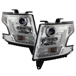 Spyder Projector Headlights - DRL LED - Chrome — for select Chevrolet vehicles (5082534)