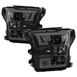 Spyder Projector Headlights - Light Bar DRL LED - Smoke