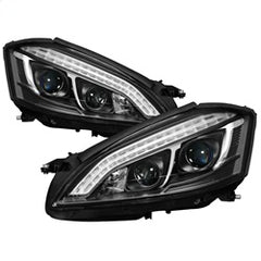 Spyder Projector Headlights - DRL LED - Black — for select Mercedes-Benz vehicles (5083890)