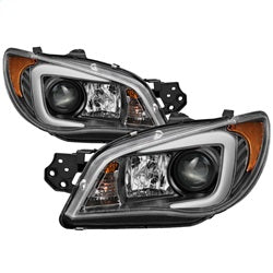Spyder Projector Headlights - Light Bar DRL - Black — 2006-2007 Subaru Impreza (5083920)
