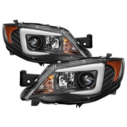 Spyder Projector Headlights - Light Bar DRL - Black — for select Subaru vehicles (5083944)