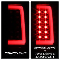 Spyder Light Bar LED Tail Lights - Version 3 - Black — for select Chevrolet trucks (5084088)
