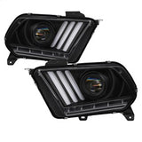 Light Bar Projector Headlights - LED Sequential Turn Signals - Black (5085429)