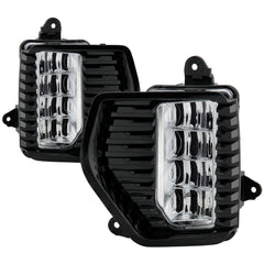 Spyder OEM LED Fog Lights w/ Universal Switch - Clear — 2019-2022 GMC Sierra 1500 (5087010)